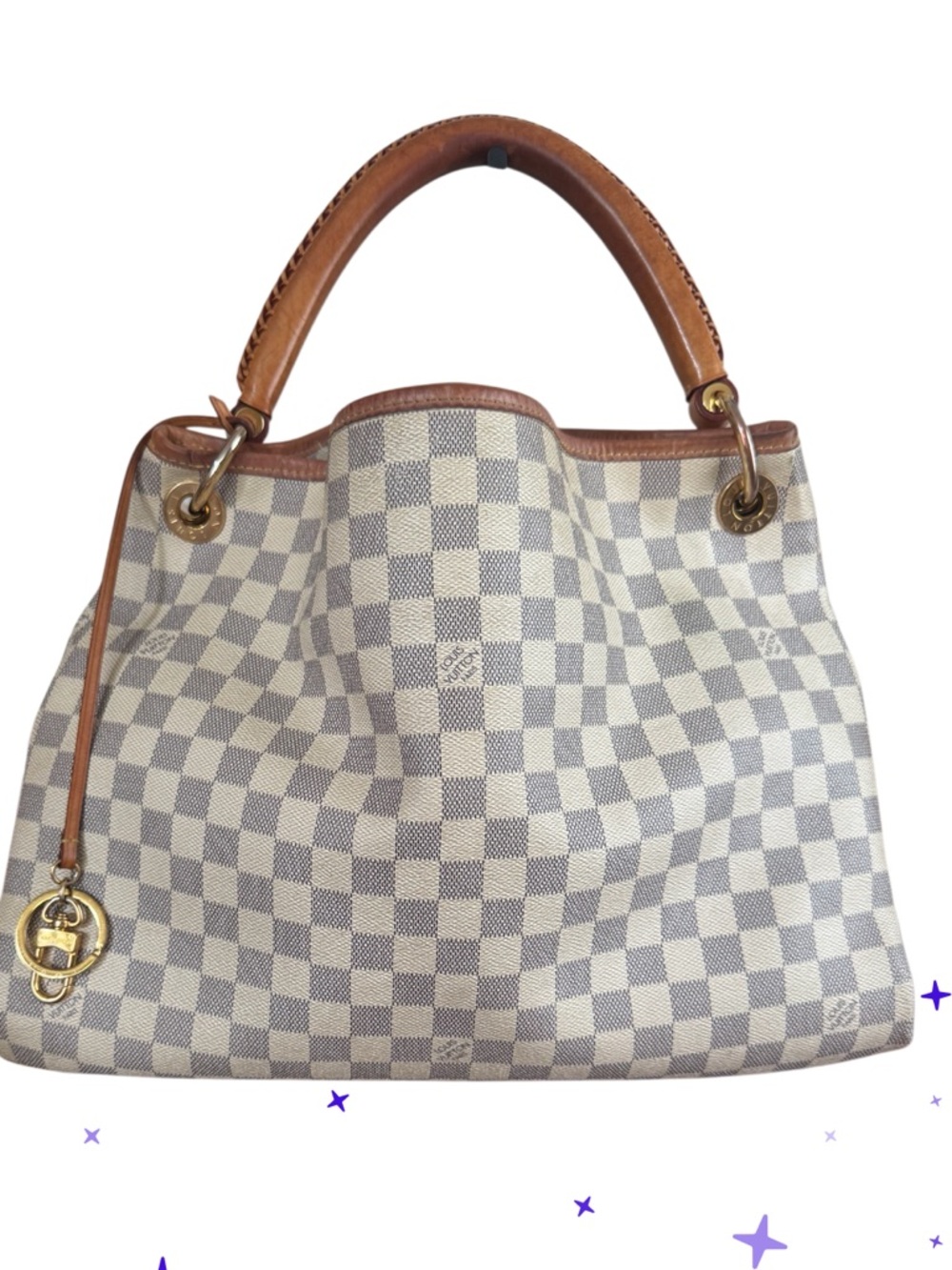 LOUIS VUITTON GM ARTSY AZURE HOBO BAG